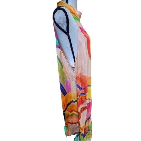 Anthropologie Farm Rio Halter Dress Abstract NWT Size 2X MSRP $230.00 - Picture 5 of 14